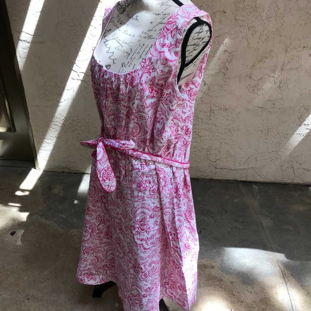 TORRID Sun Dress Pink White Floral Print Size 24